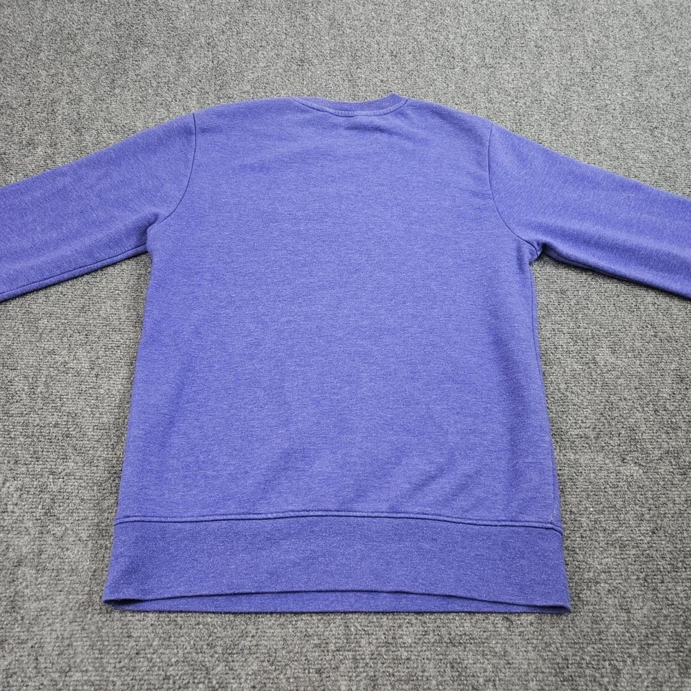 The North Face Sweatshirt Mens Small Purple Solid Crewneck Outdoor Casual‎